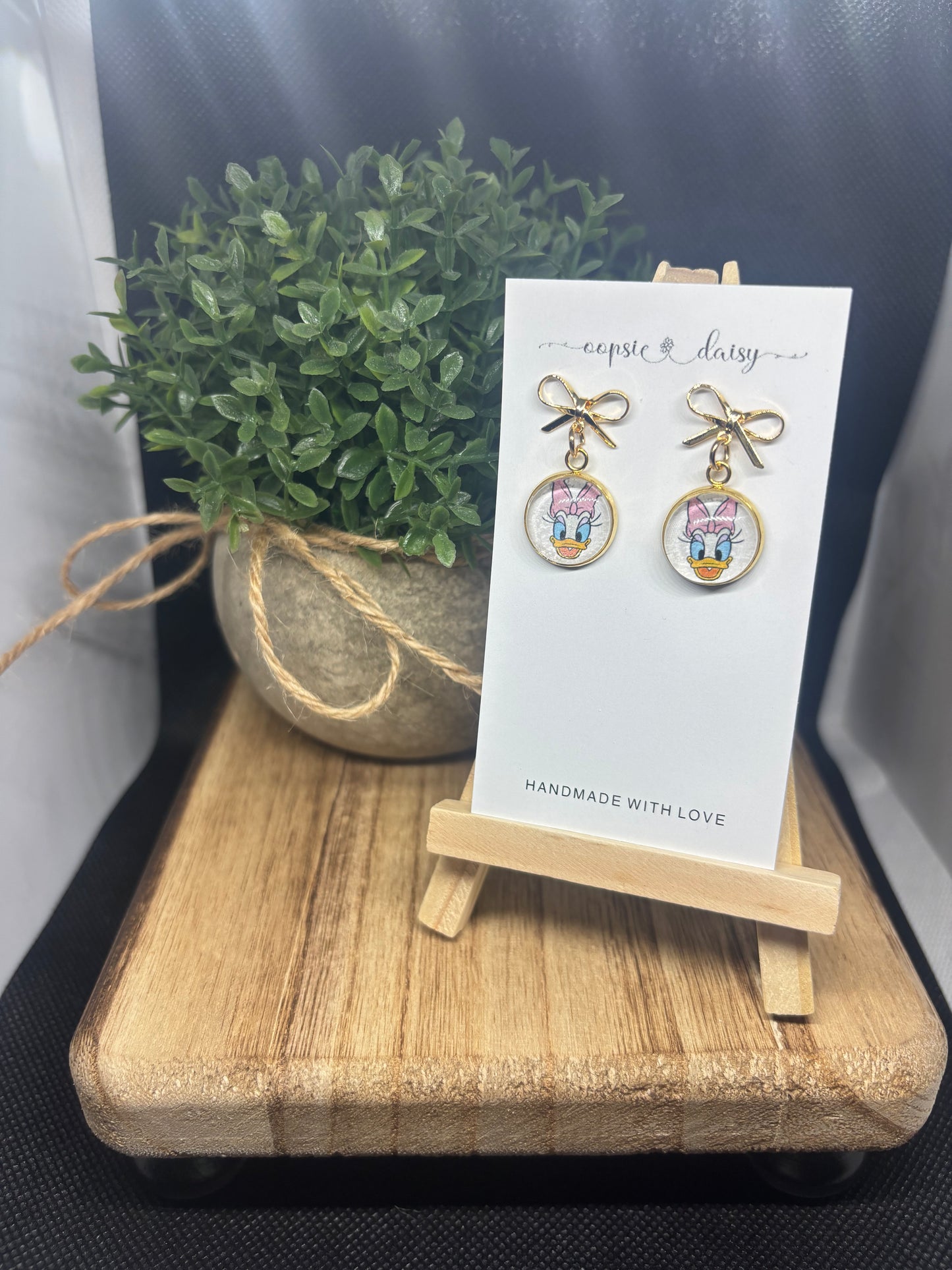 Minnie and Daisy earrings