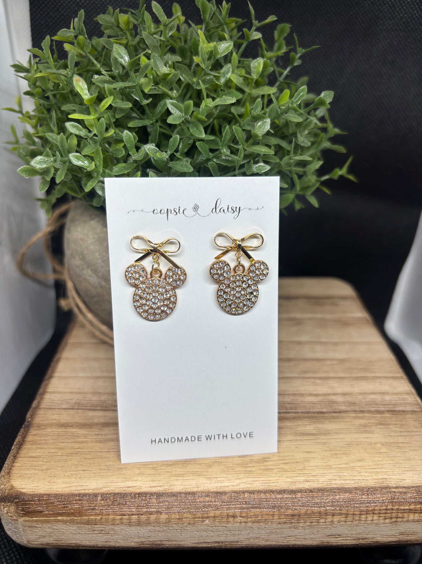 The Mickey rhinestone pair