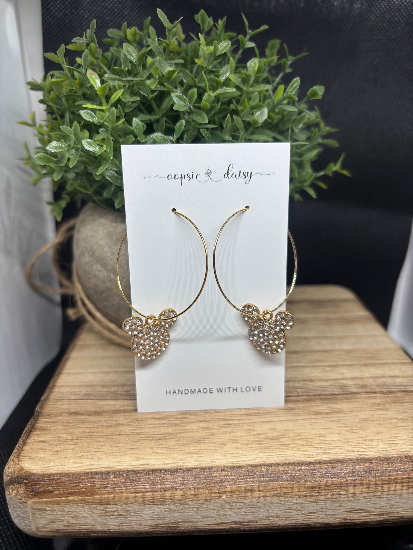 The Mickey rhinestone pair