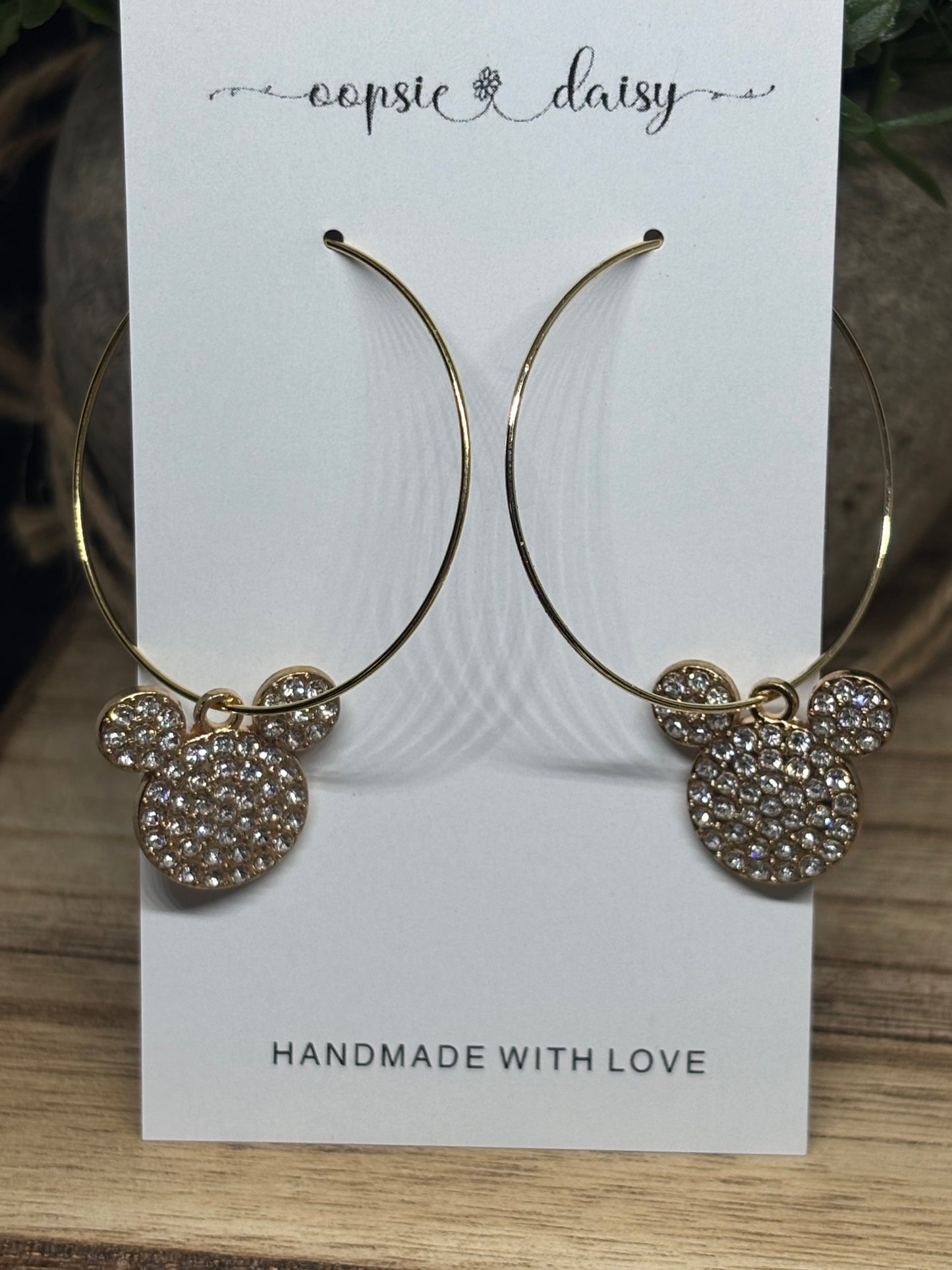 The Mickey rhinestone pair