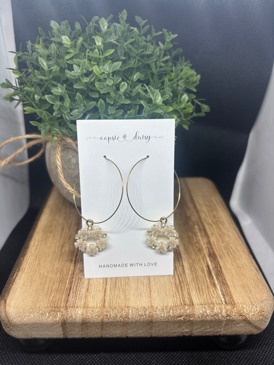 Flower circle hoop