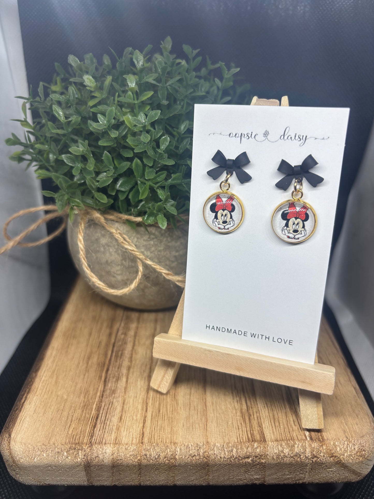 Minnie and Daisy earrings